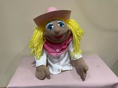 Melissa & Doug Sally Sidesaddle Cowgirl Puppet  Moveable Mouth No Rod • $17