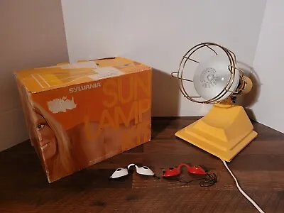 Vintage WORKING Sylvania Sun Lamp Kit Original Box Bulb & Goggles  • $75