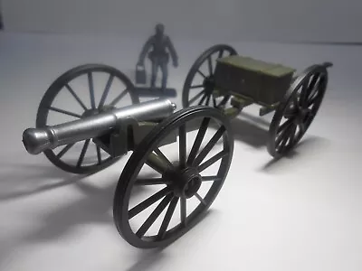 Civil War Caisson And Cannon Set W/Figure 1:32  Marx  Accurate Imex Tim-mee MPC • $6.97