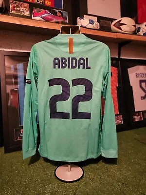 Eric Abidal Player Match Issue Worn Barcelona Shirt Jersey Official Coa • $498.03