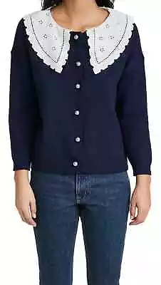 Olivia Rubin Courtney Navy Cardigan Size Xl  Bnwt £230 • £79