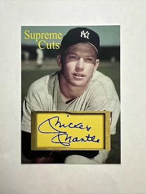 Mickey Mantle - Yankees Legend - Facsimile Autograph • $5.99