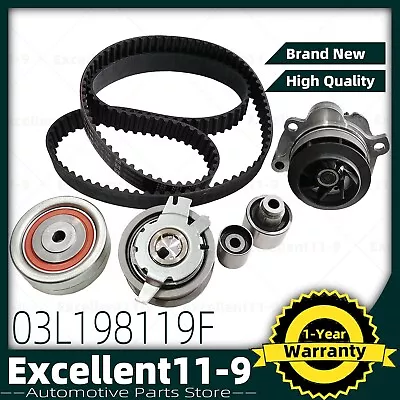 Diesel Water Pump Timing Belt Set For VW Golf Jetta Tiguan AUDI A3 A5 03L198119F • $151