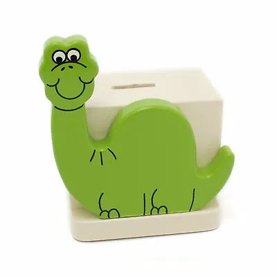 £24.99 • Buy Childrens Wooden Dinosaur Money Box | Piggy Bank, Saving Pot - Hand Made In UK