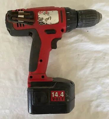 Milwaukee 0612-20  Cordless Drill 14.4-Volt Ni-Cad ½” Chuck.  Includes Battery • $18