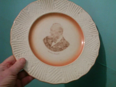 £2 • Buy Winston Churchill Plate Vintage Soho Pottery  Cobridge  England