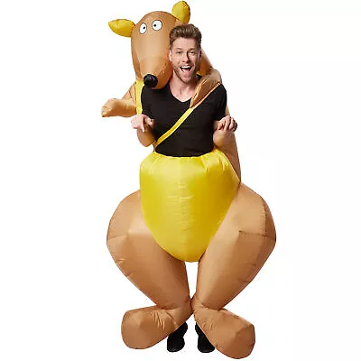 Inflatable Kangaroo & Joey Costume | Blow-Up Fancy Dress Outfit Sumo Halloween • £33.99
