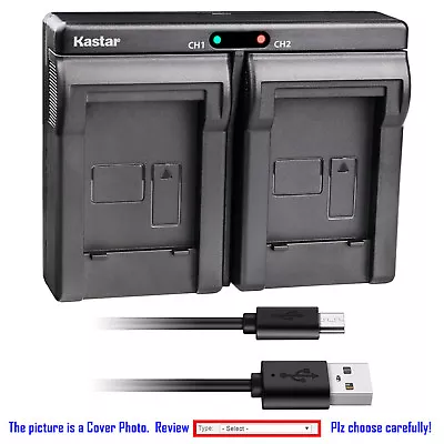 Kastar Battery Dual USB Charger For Konica Minolta NP-400 & Dimage A1 Dimage A2 • $16.99