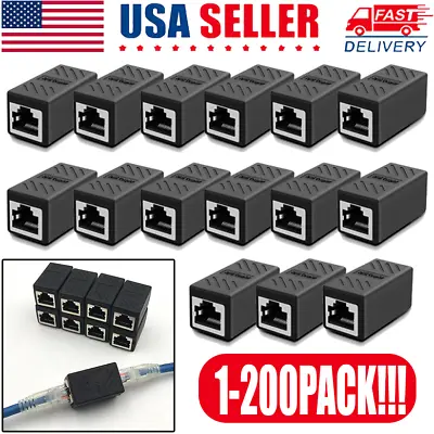 RJ45 Inline Coupler Cat6/Cat5e Ethernet Network Cable Extender Connector Lot • $111.09