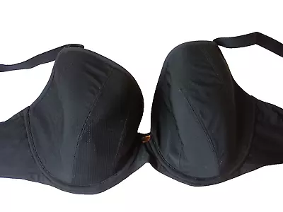 Bravissimo *Niya* 659 Black U/W Padded Plunge Bra With Racer Back Option UK 32G • £16.99