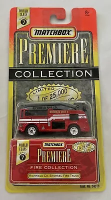 1996 Matchbox Premier Collections RICHFIELD Fire Company Snorkel Unit #4  • $3.74