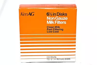 6-1/2  Milk Filter Disks Non-Gauze 100pk D110 3 • $44.66
