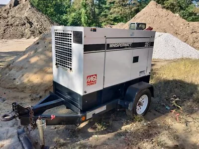 $10500 • Buy MQ MultiQuip WhisperWatt 25Diesel  Generator Serviced And Ready To Work.