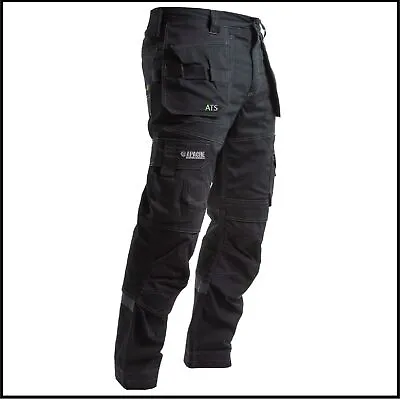 Apache ATS Mens Stretch Work Trousers | Cavendish Tapered Stretch Fit Rip Stop • £34.95