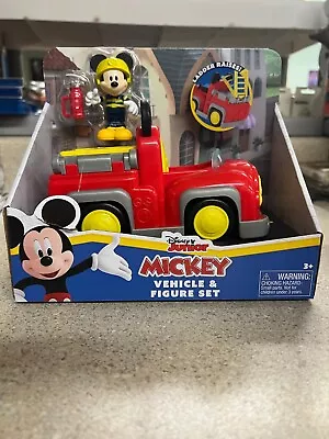 Just Play Disney Junior Mickey Mouse Vehicle & Figure Set Firetruck New • $22.89