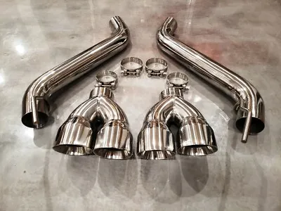2016+ 3  FOR Chevy Camaro Axle Back Muffler Stainless Pipes Dual 4  Tips LSX  • $394