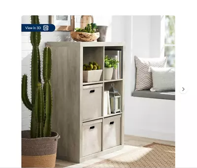 Better Homes & Gardens 6-Cube Storage Organizer Rustic Gray • $59.99