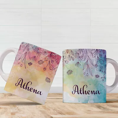 Personalised Mug With Name Gift For Mum Dad Kids /Girls Tea Coffee Mug • £5.89