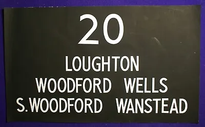 20 Loughton Woodford Wells South Woodford Wanstead London Transport Bus Blind • £35