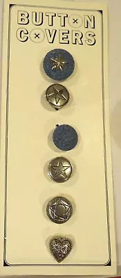 NEW Vintage - Sears Details Button Covers 6 Various Covers On Card • $4.61