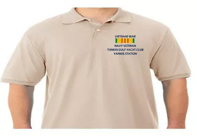 $69.95 • Buy Vietnam Tonkin Gulf Yankee Station Navy*embroidered Polo Shirt/sweat/jacket.