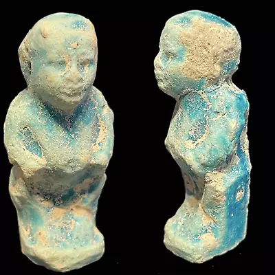 ANCIENT EGYPTIAN FAIENCE GLAZED AMULET - 664-332bc (13) • £0.99