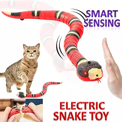 Pet Cat Toy Smart Sensing Snake Toys Cats USB Charging Electron Interactive Toy • $30.99