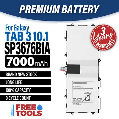 New Replacement Battery For Samsung Galaxy Tab 3 10.1 P7500 P5100 P5110 N8000 • £13.32
