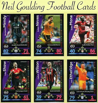 Topps MATCH ATTAX 2018-19 ☆ PREMIER LEAGUE - ON DEMAND ☆ Cards #OD1 To #OD205 • £1.99