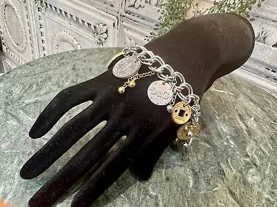 Dolce & Gabbana D&G Original Charm Bracelet Designer  In Silver And Gold Tones  • £70