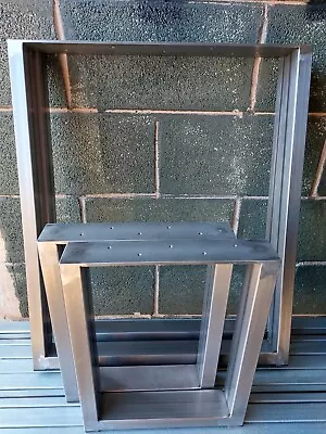 £50 • Buy Pair Steel Table Leg Heavy Duty Metal Dining Coffee Bench Office Desk MADE IN UK