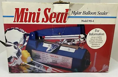 Mini Seal Premium Mylar Balloon Sealer MS-4   110v Heat Sealer Poly Bag Sealer • $24.95