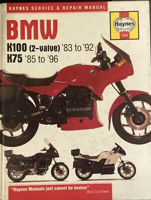 BMW Non Genuine Workshop Manual HAYNES K100 2 Valve 83-92 K75 85-96 • $68