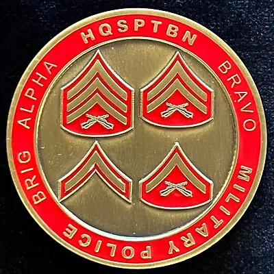 US Marine Corps Military Police HQ Support Battalion Brig Alpha Challenge Coin • $24.99