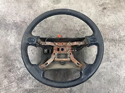 1990-1997 Mazda Miata OEM Black Leather 4-Spoke Steering Wheel NA 90-97 *WEAR* • $50