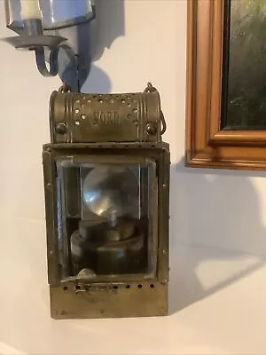 Antique Brass Nord Albert Butin Railway Lantern Paris Excellent Condition • $185.29