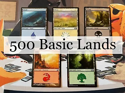 500 Basic Lands Lot - Magic The Gathering - MTG • $24.99