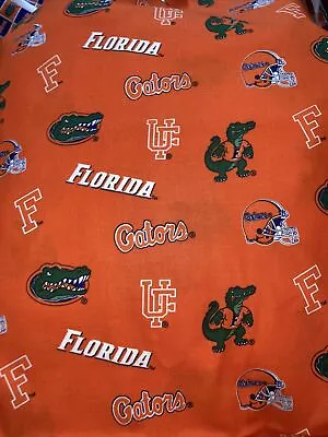 4 3/4 Yards University Of FLORIDA GATORS Orange Quilting Cotton Fabric 2006 • $19.99