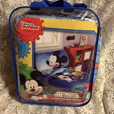 New Disney Mickey Mouse Clubhouse  4-piece Toddler Bed Set • $34.99