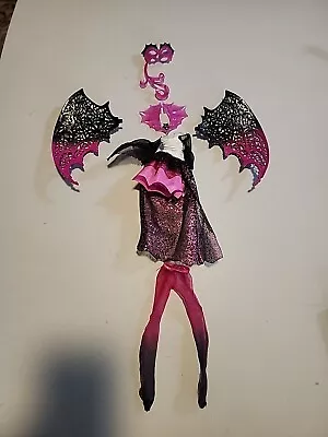 Monster High Ghouls Rule Draculaura Accessories Wings Dress Mask Tights Necklace • $7.95