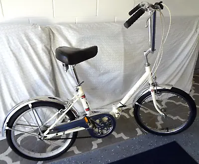 Vintage Miami Sun Bicycles 3-speed Deluxe 20  Folding Bike Rare Htf White Frame • $295