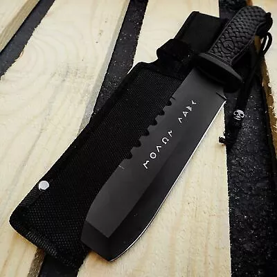 MOLON LABE Greek Warrior Fixed Blade Knife Bushcraft EDC Knife Tactical Black • $20.30