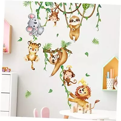 Junglenimals Climbing Tree Wall Decals Monkey Lion Koala Tiger Wall Stickers A • $19.98