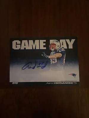 2011 Topps Football AARON HERNANDEZ New England Patriots Game Day Auto Autograph • $80