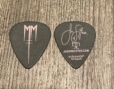 MARILYN MANSON - 2012 Cruel Tour Guitar Pick Jason Sutter Signature Black & Pink • $8.99
