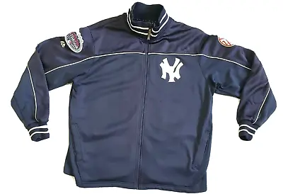 New York Yankees Jacket Men's Size XL Blue NYC 2008 MLB All Star Game Majestic • $24.89