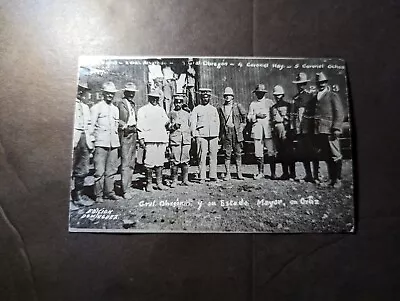 Mint Mexico PPC Postcard Mexican Revolution General Obregon High Command • $500