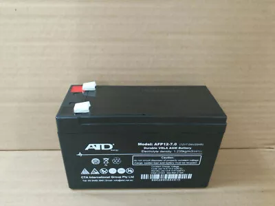ATD Brand New 12v 7Ah Rechageable Gel Battery  • $18