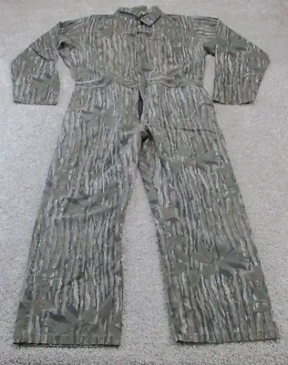 VINTAGE Red Head Realtree Camo Full Body Coveralls Hunting USA Large Tall 42-44 • $48.93