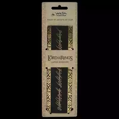 WETA The Lord Of The Rings THE ONE RING INSCRIPTION Leather Book Mark  Hobbit • £28.90